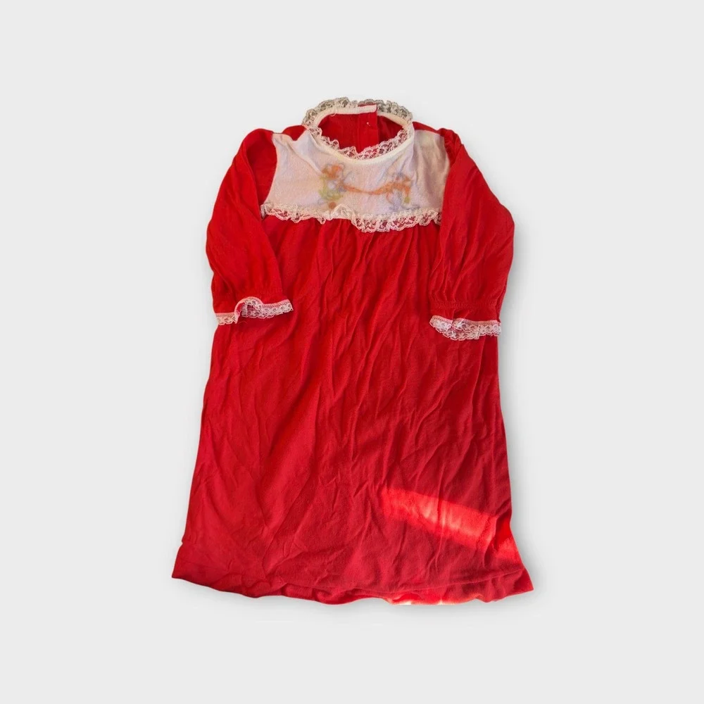 Vintage‎ Baby Toddler Girls Nightgowns Lot of 4, Lace, Floral, Cottagecore